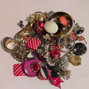 Chic Assorted Color Single Earrings Set / Broken Earrings / Craft Jewelry